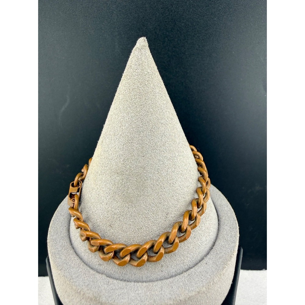 Vintage Solid Copper Bracelet Chain 7.5"‎